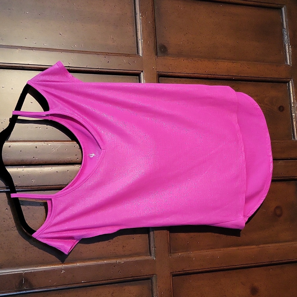 Hot pink Juicy Couture cold shoulder top.